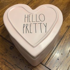 Rae Dunn Pink Heart Box NWOT